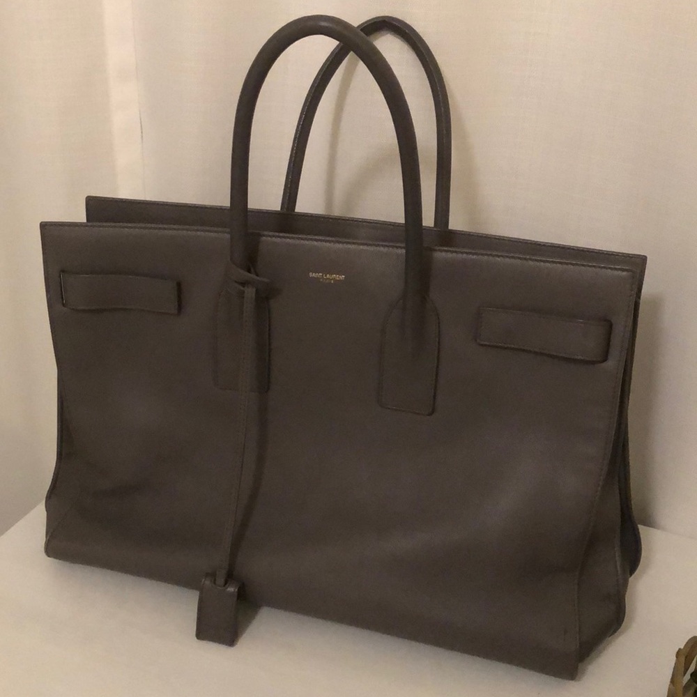 2013 Saint Laurent Sac de Jour, Large, Gray